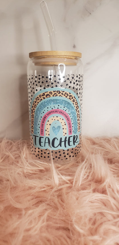 Teacher's Custom Glass Tumbler