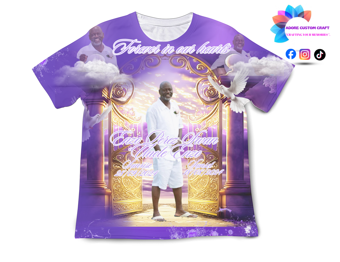 Editable 3D T-shirt Design Template