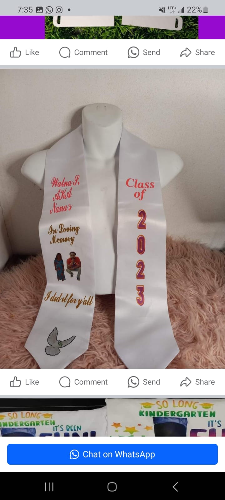 Custom Graduation Stole